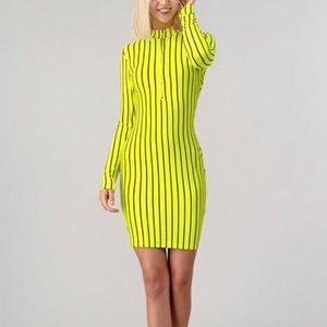 Mock neck dress